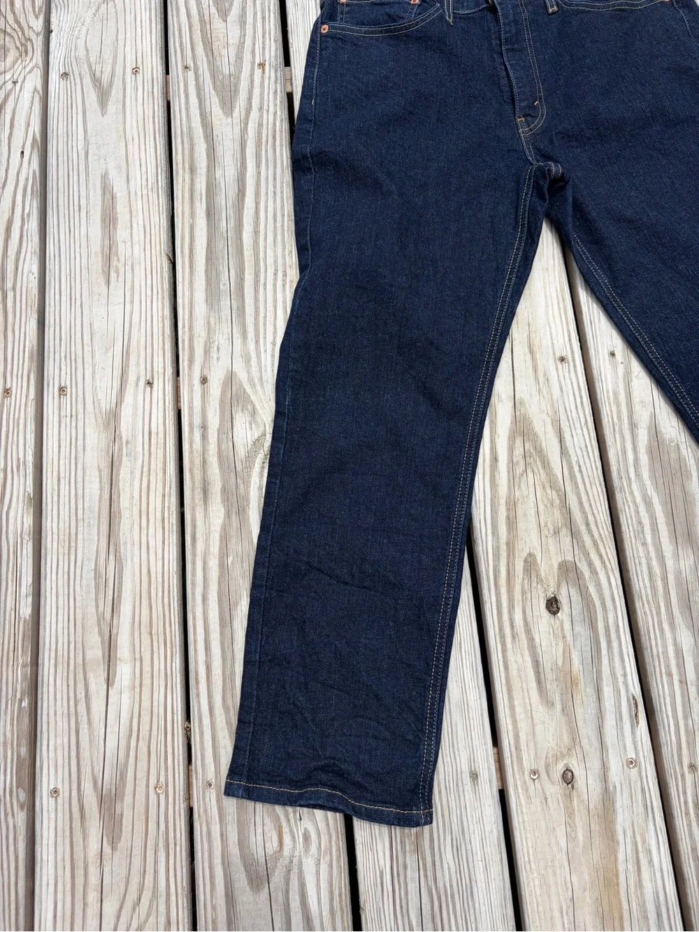 Levi's 541 Jeans Mens 34x30 Darkest Blue Athletic Tapered Denim Zip Fly 5 Pocket
